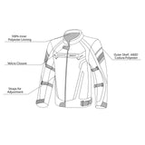 BELA HIGHLAND Moto Homem Casacos Preto Cinza Flourocent