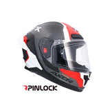 AXOR SABER SPARK Moto Integral Capacete Preto Vermelho