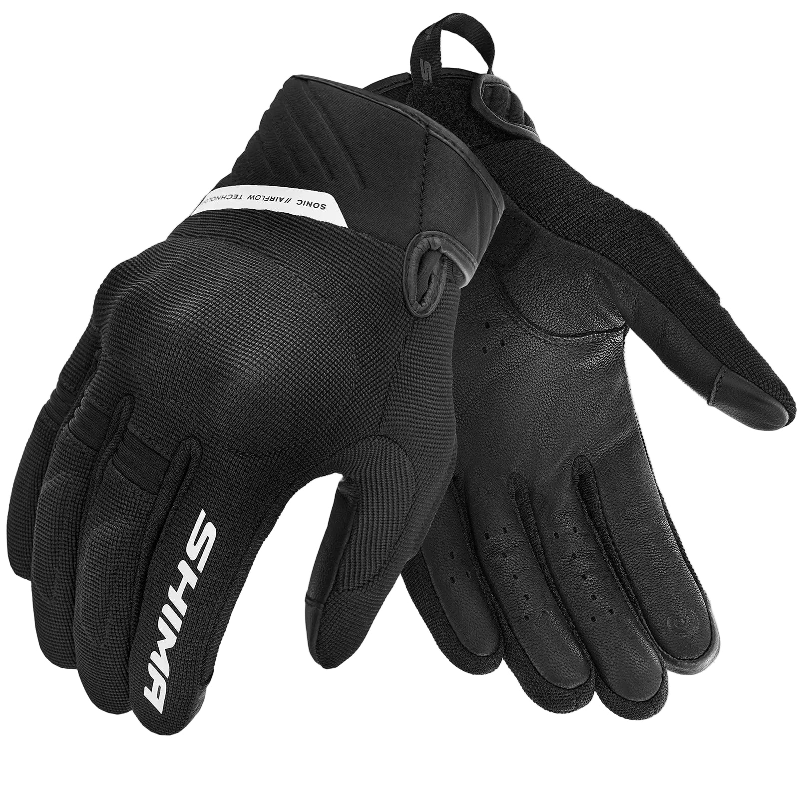 SHIMA SONIC LUVAS DE MOTO HOMEM PRETO BLANCO – 1 – Maximomoto PT