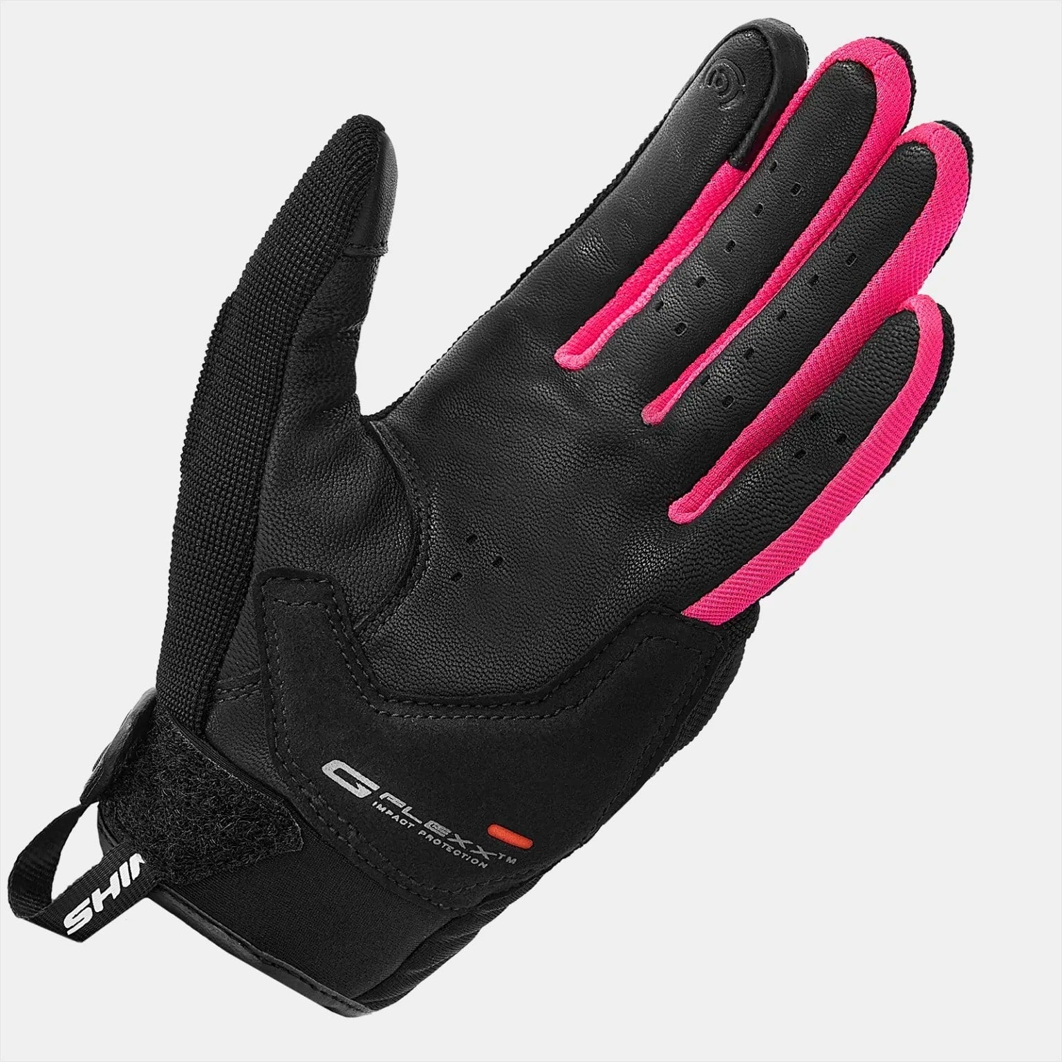 SHIMA SONIC LADY MOTORCYCLE GAUNTLETS BLACK LEATHER PINK – 3 – Maximomoto PT