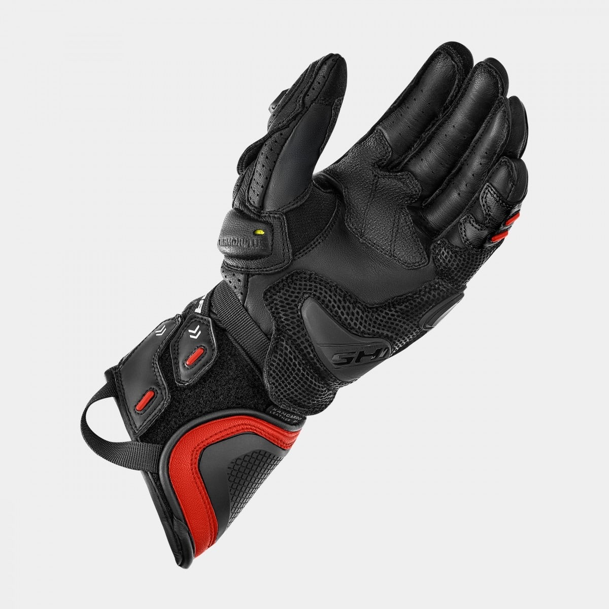 SHIMA RS-3 MEN'S MOTORCYCLE GUANTES NEGRO ROJO FLUOR – 3 – Maximomoto PT