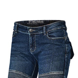 BELA ROSEKIN Denim Jeans Moto Senhora Calcas Azul