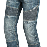 BELA URBAN Denim Jeans Moto Senhora Calcas Azul Khaki Tint