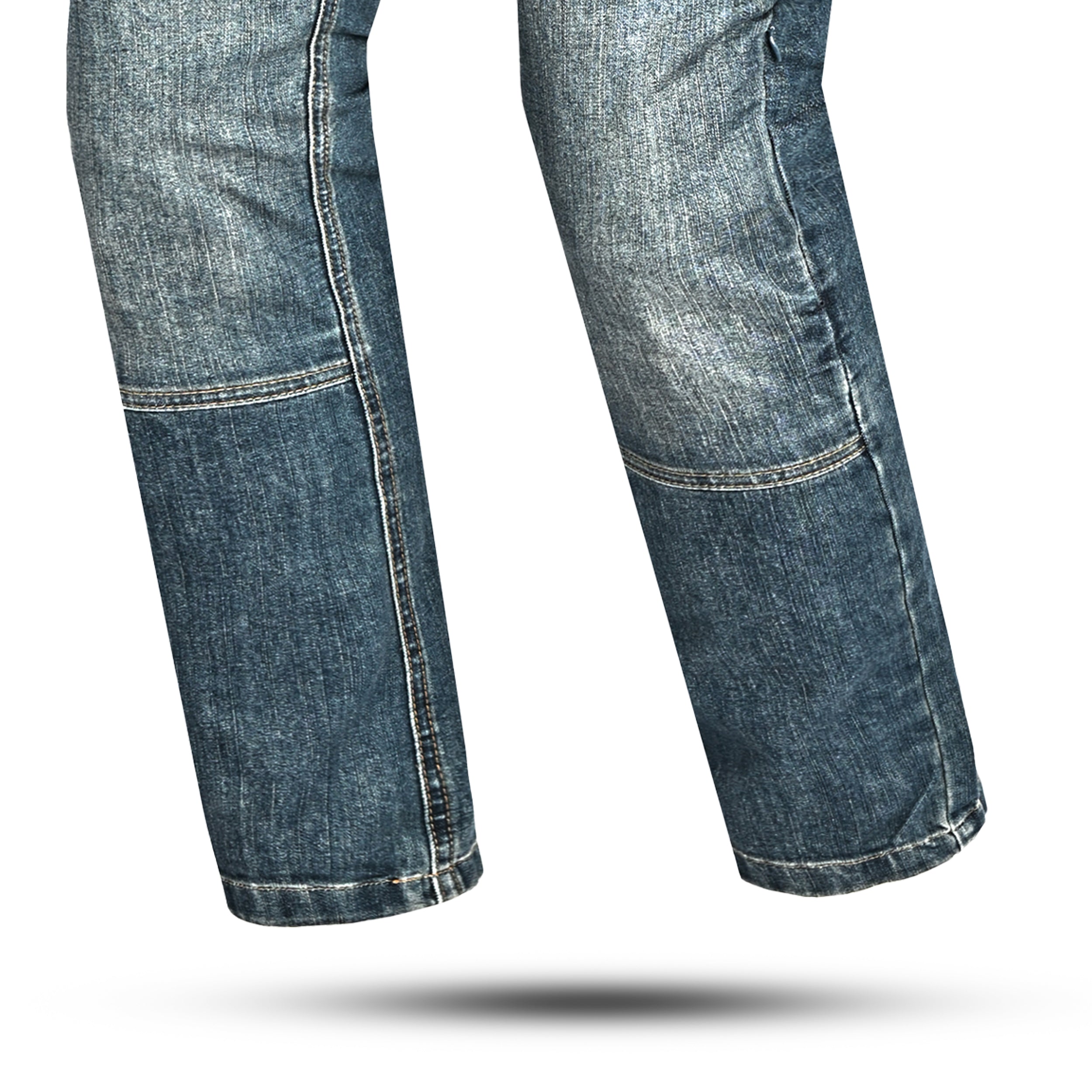 BELA URBAN Denim Jeans Moto Senhora Calcas Azul Khaki Tint