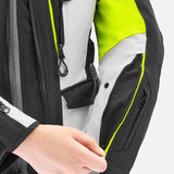 SHIMA DUNE SENHORA CASACOS TEXTIL DE MOTO PRETO AMARILLO FLOU