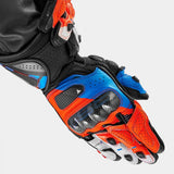 SHIMA RS-3 MEN'S MOTORCYCLE GUANTES NEGRO RED BLUE