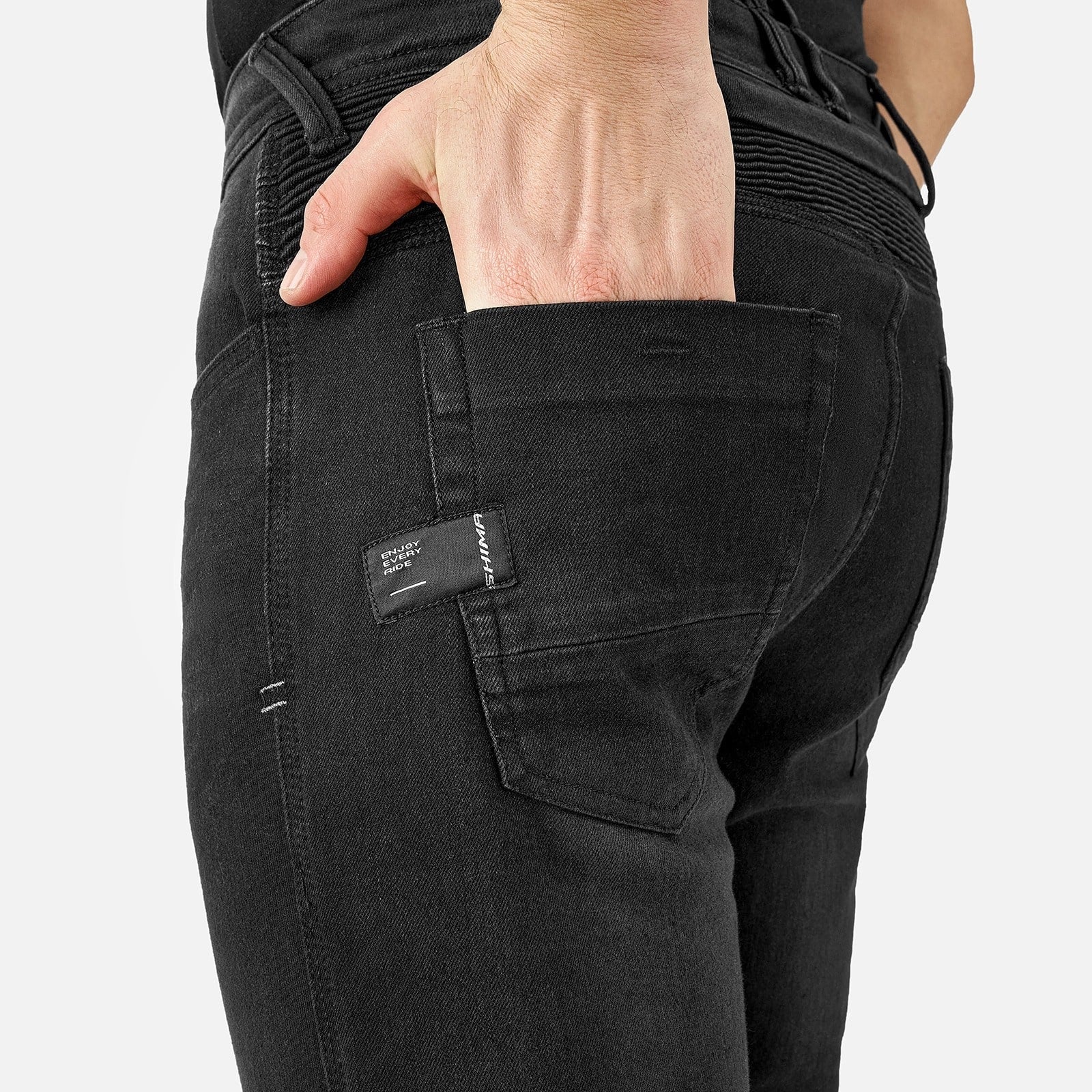 SHIMA ZENITH VAQUEROS DE MOTO HOMBRE NEGRO – 9 – Maximomoto PT