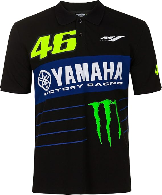 VR46 Men's Polo Yamaha Power Line T-Shirt – 1 – Maximomoto PT