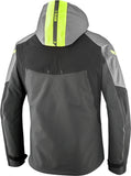 IXON BURNING Hombre Moto Textil Chaqueta Gris Negro Amarillo