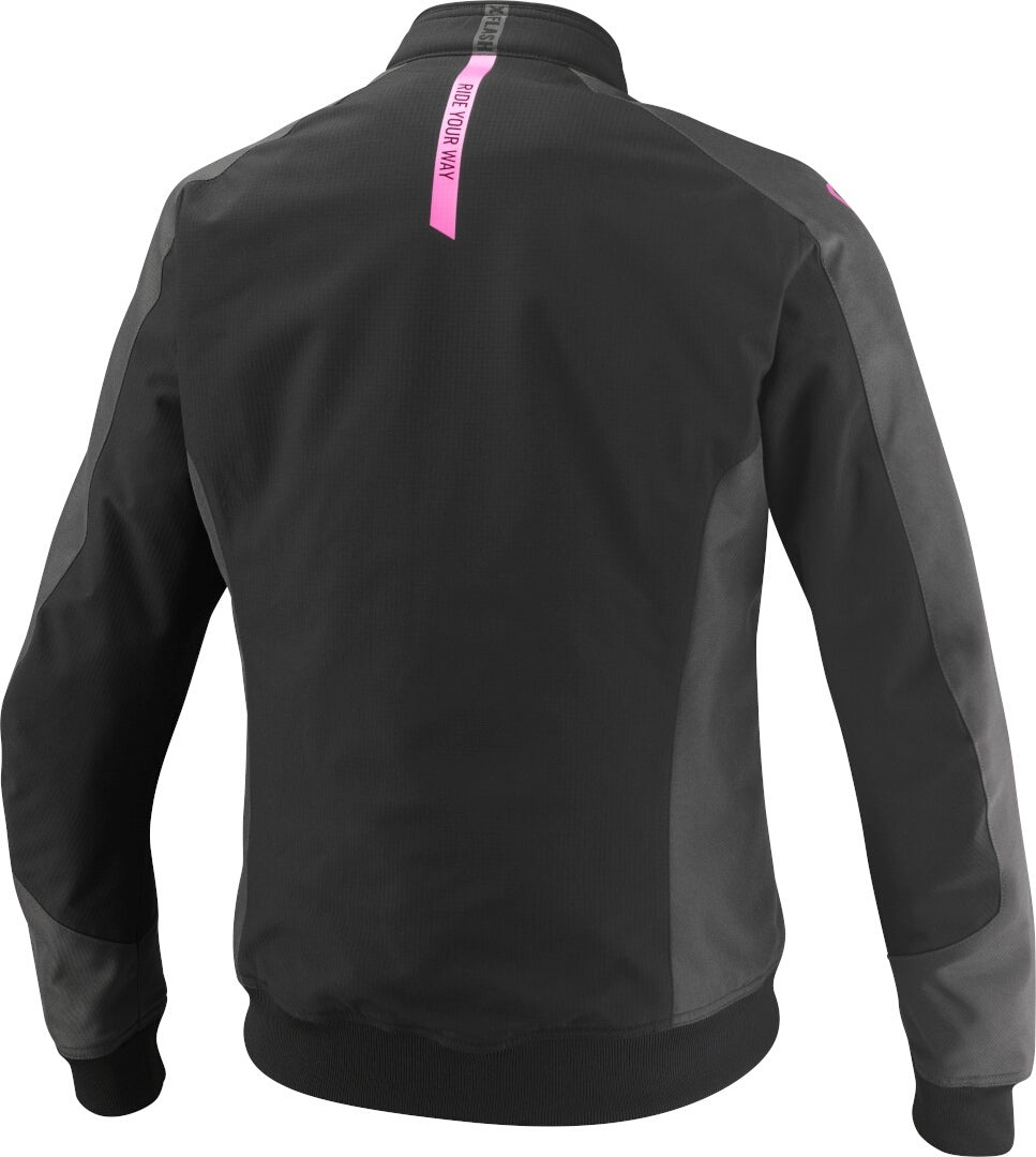 IXON SIWA LADY Motorcycle Textile Chaqueta Black Anthracite Pink Brillo – 2 – Maximomoto PT