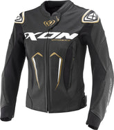 IXON VORTEX 3 Mujer Carreras Cuero Chaqueta Negro Blanco Oro – Maximomoto PT