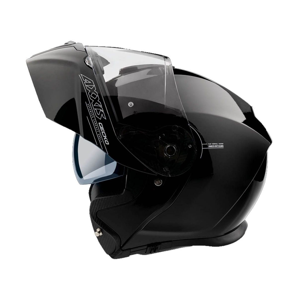 AXXIS-CASCO FU403SV GECKO SV SOLID A1 NEGRO BRILLO – 2 – Maximomoto PT
