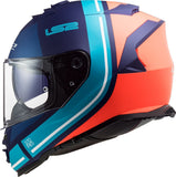 LS2 FF800 STORM SLANT MATT BLUE FL.ORANGE