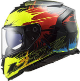 LS2 FF800 STORM DROP BLACK YELLOW RED