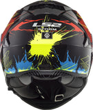 LS2 FF800 STORM DROP BLACK YELLOW RED