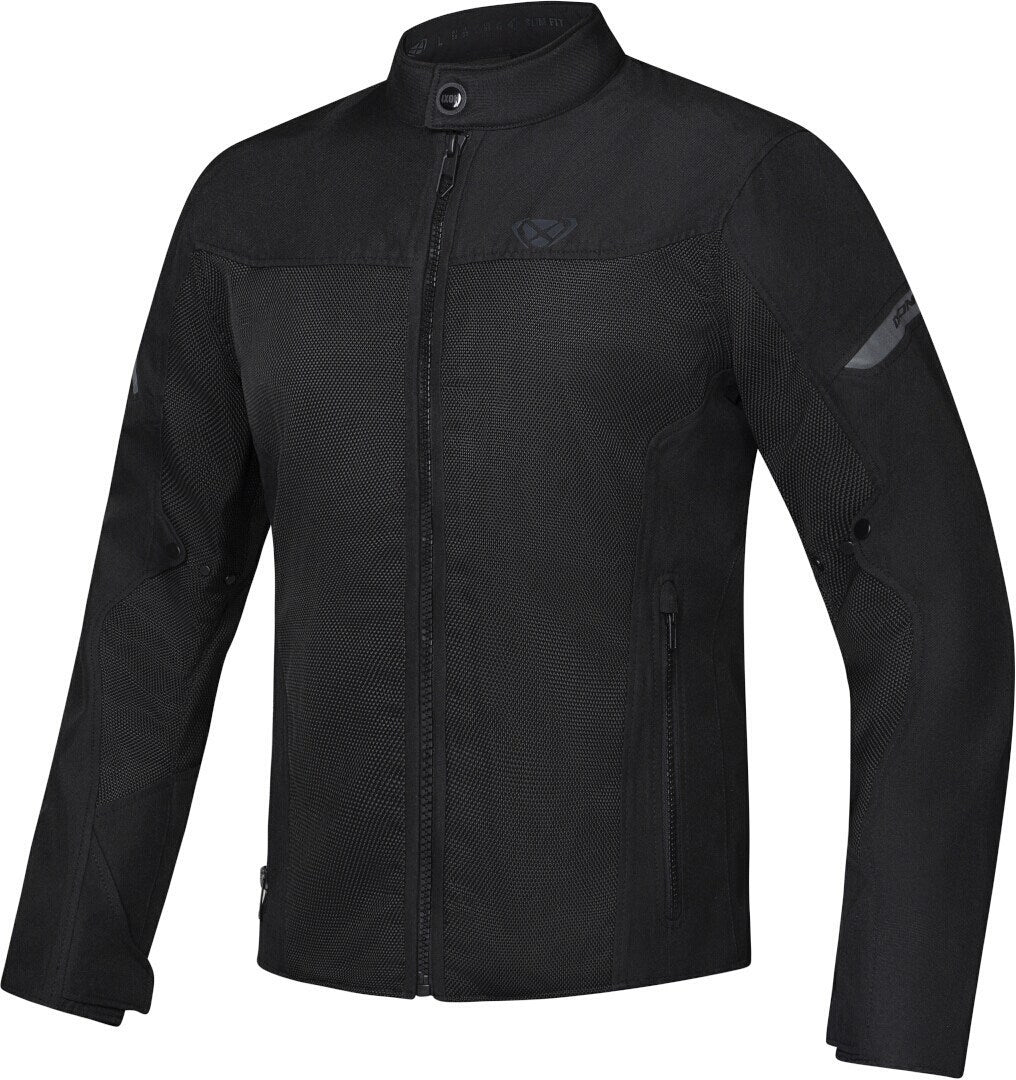 IXON FRESH SLIM Hombre Motorcycle Textile Chaqueta Black – 1 – Maximomoto PT