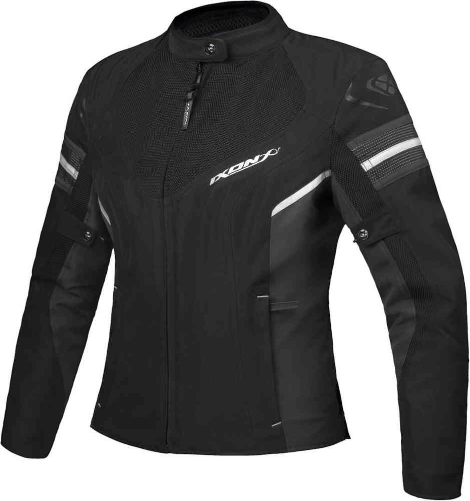 IXON ILANA EVO Moto Textil Mujer Chaqueta Black Antracita Plata – 1 – Maximomoto PT
