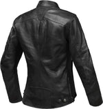 IXON CRANKY AIR Heritage Verano cuero Mujer Chaqueta Negra