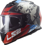 LS2 FF800 STORM SPRINTER BLACK RED TITANIUM