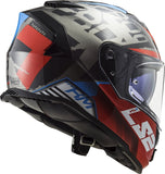 LS2 FF800 STORM SPRINTER BLACK RED TITANIUM