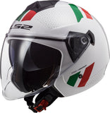 LS2 OF573 TWISTER II COMBO WHITE GREEN RED