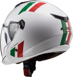 LS2 OF573 TWISTER II COMBO WHITE GREEN RED