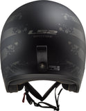 LS2 OF599 SPITFIRE BLACK FLAG
