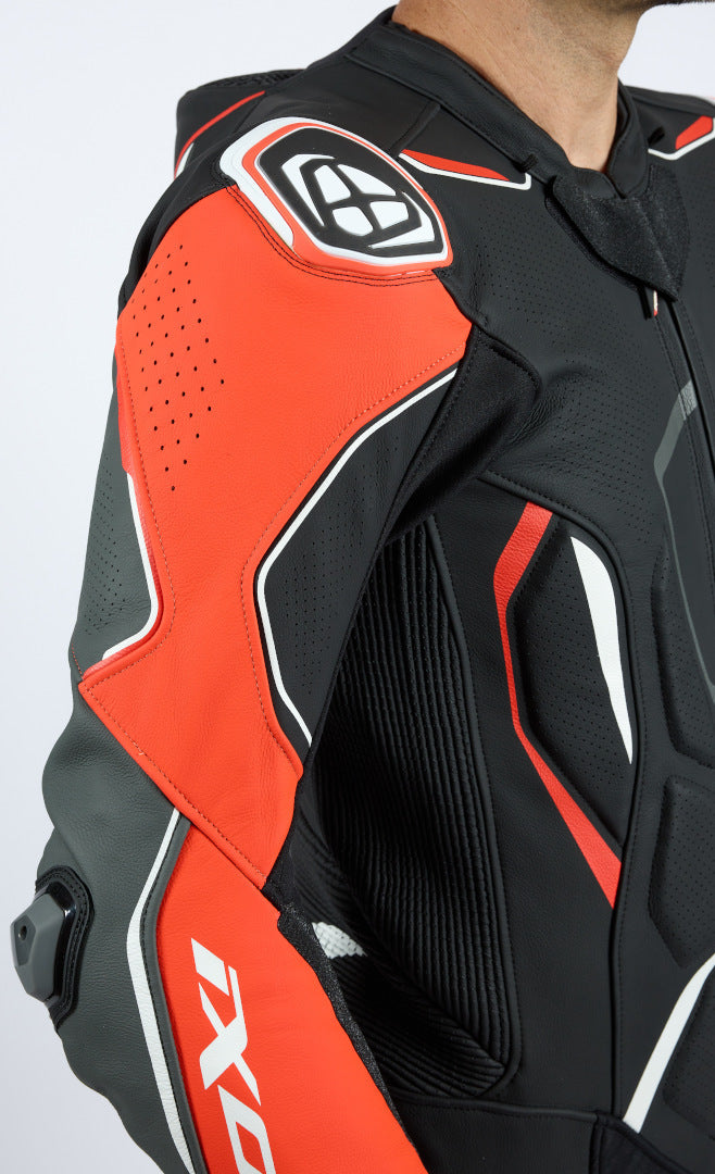 IXON DEMONIO 1 PC Moto Homem Couro Fatos Preto Vermelho Branco – 9 – Maximomoto PT