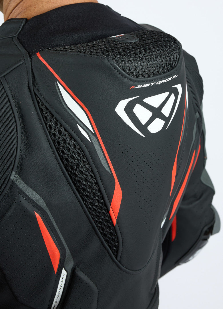 IXON DEMONIO 1 PC Moto Homem Couro Fatos Preto Vermelho Branco – 8 – Maximomoto PT