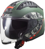 LS2 OF600 COPTER CRISPY M.MILITARY GREEN ORANGE