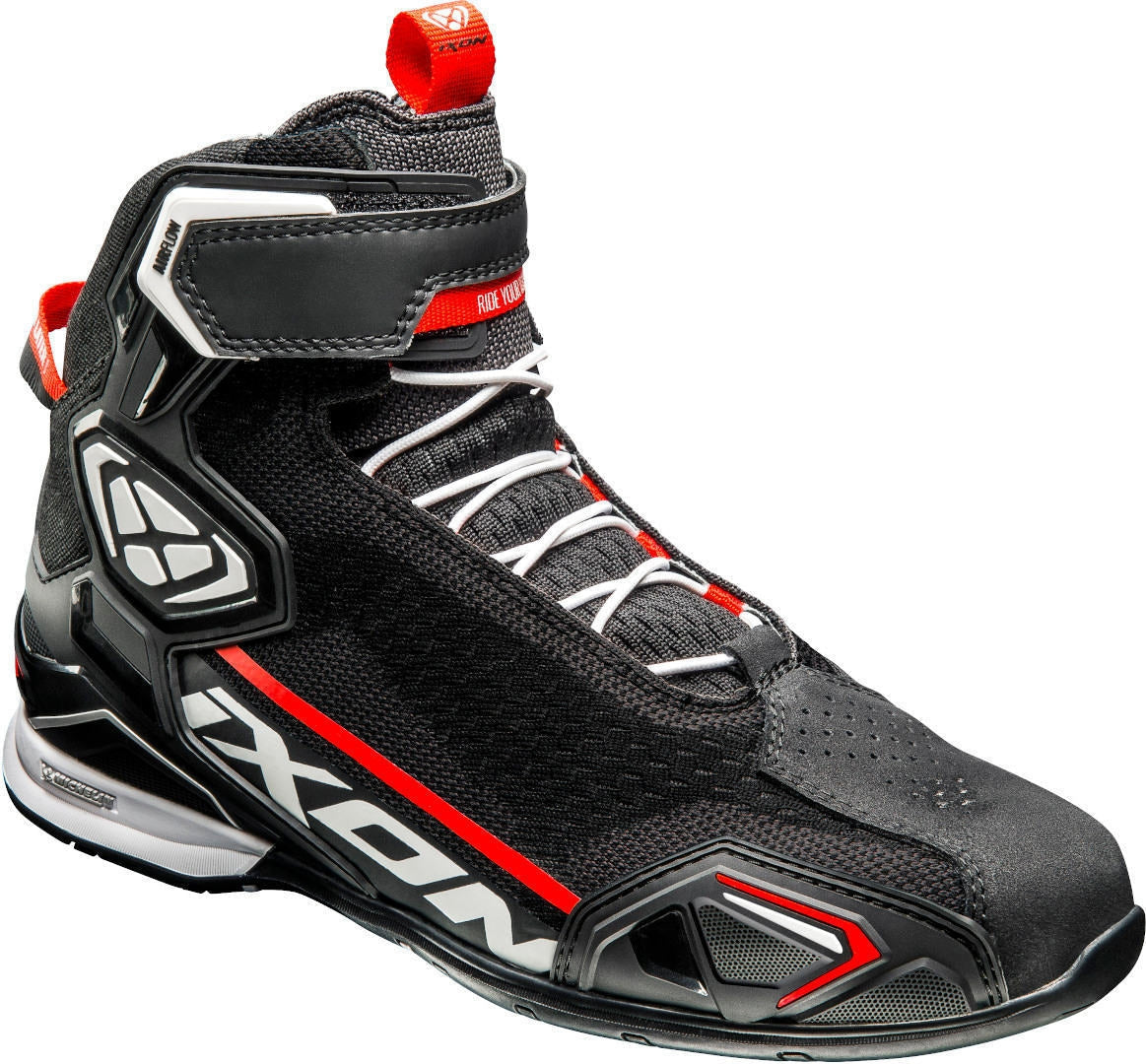 IXON- BULL KNIT BOOTS BLACK/WHITE/RED – 3 – Maximomoto PT