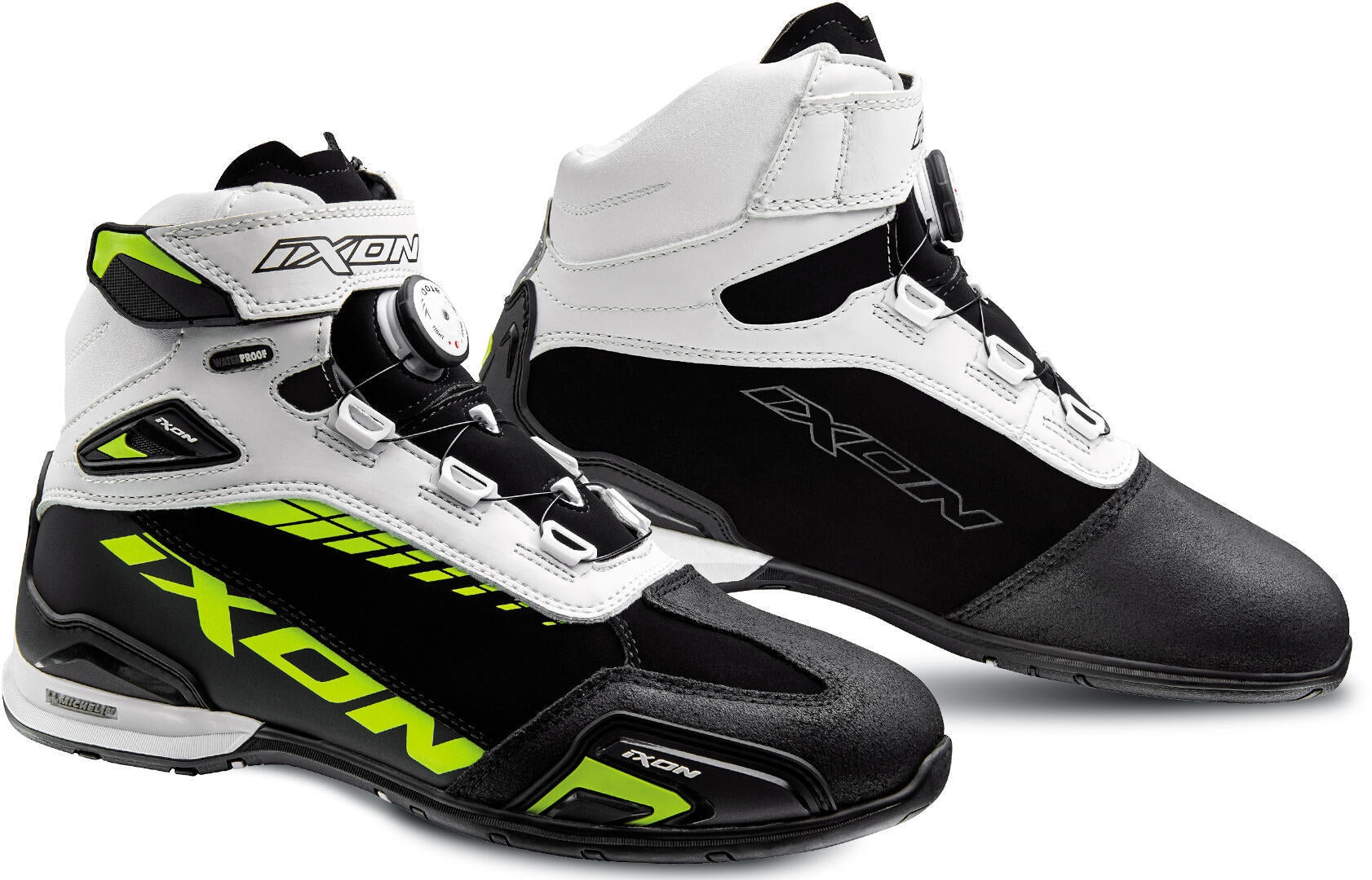 IXON- BULL WP BOOTS BLACK/WHITE/BRIGHT YELLOW – 2 – Maximomoto PT