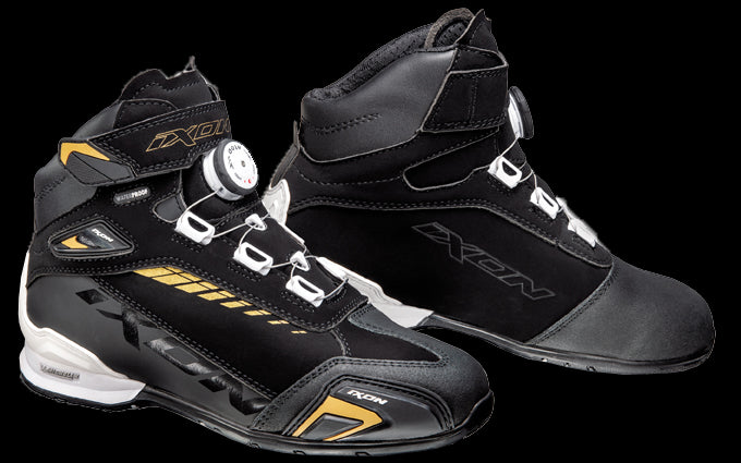 IXON- BULL WP LADY BOOTS BLACK/WHITE/GOLD – 2 – Maximomoto PT