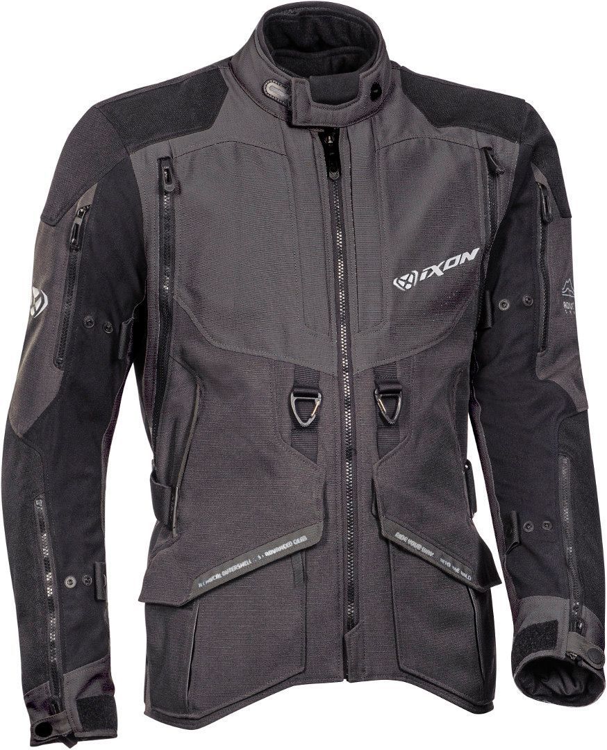 IXON RAGNAR Aventura Chaqueta Textil Moto Negro/Antracita – 1 – Maximomoto PT