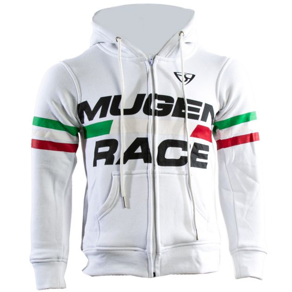 MUGENRACE H-MNR-2489 Moto Capuz Algodão Branco- Maximomoto.pt – Front