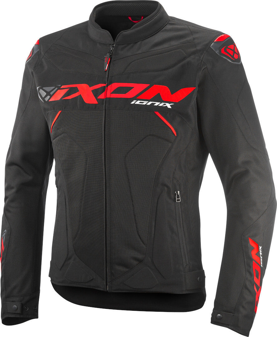 IXON IONIX Verano Chaqueta Textil De Moto Negro Rojo – 1 – Maximomoto PT