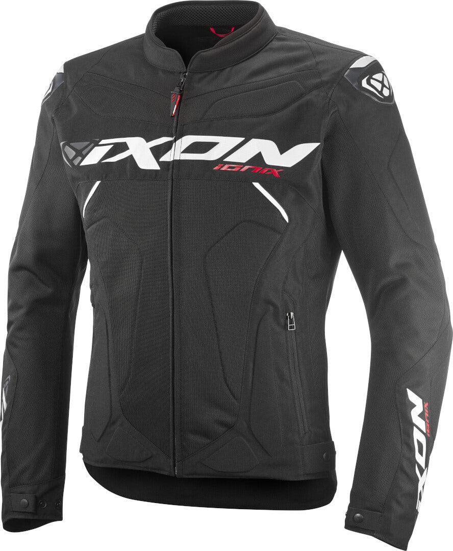 IXON IONIX Verano Motorcycle Textile Chaqueta Black White – 1 – Maximomoto PT