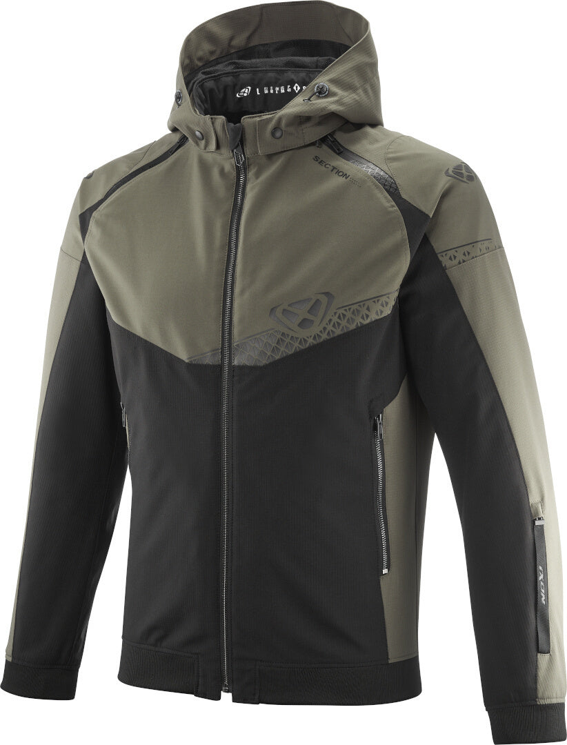IXON SECTION Hombre Verano Moto Textil Chaqueta Caqui/Negro – 1 – Maximomoto PT