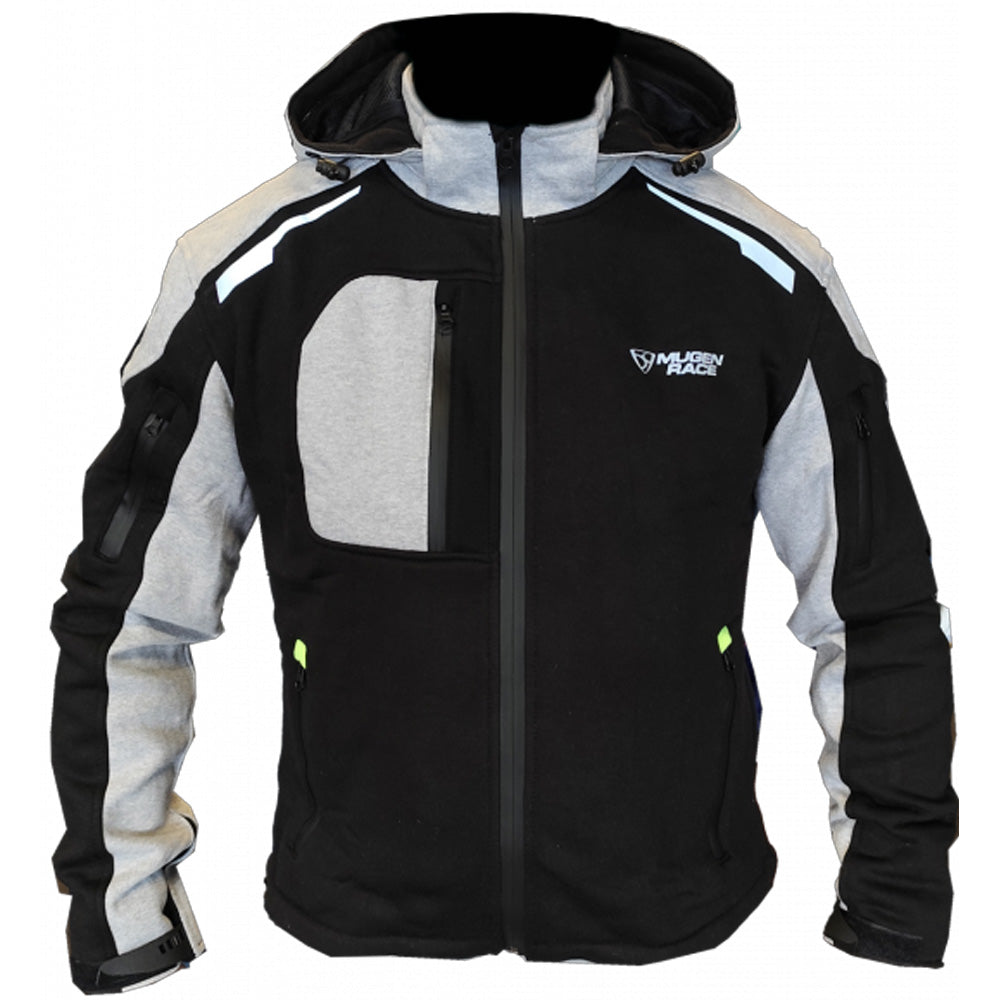 MUGENRACE H-MNR-2484 Moto Moletom Judô Preto Cinza Claro