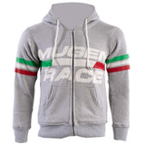 MUGENRACE H-MNR-2489 Moto Algodão Capuz Cinza Claro - maximoto.pt - front