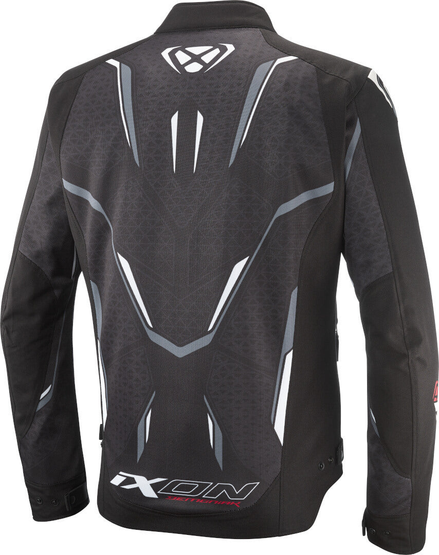 IXON DEMONIAK Verano Moto De Chaqueta Textil Negro Blanco – 2 – Maximomoto PT
