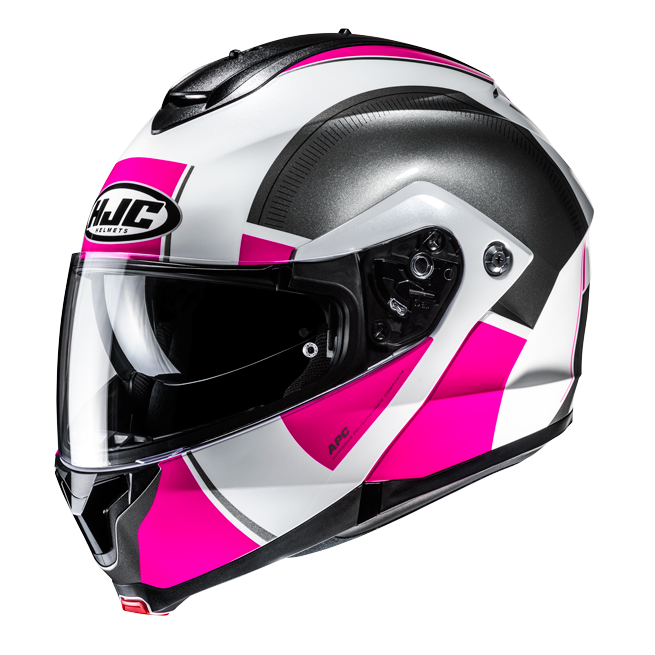 HJC C91N JYN MC8 Capacete Modular de Moto Preto Blanco Rossa – 1 – Maximomoto PT