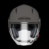 ZEUS-CASCO JET ZS-205 MATT BLACK SILVER