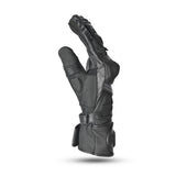 R-TECH GP Moto Couro Luvas Preto