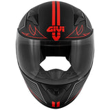 GIVI J.04 POOFD FLY Moto Junior Capacete Preto Vermelho