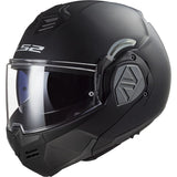 LS2 FF906 ADVANT MOTO CAPACETE MODULAR PRETO BRILHANTE SÓLIDO