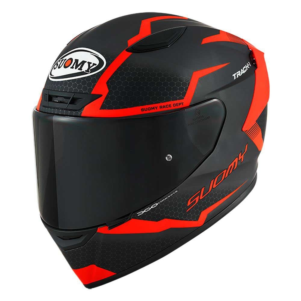 SUOMY-CASCOS TRACK-1 REACTION MATT ANTHRACITE/RED E06 – 1 – Maximomoto PT