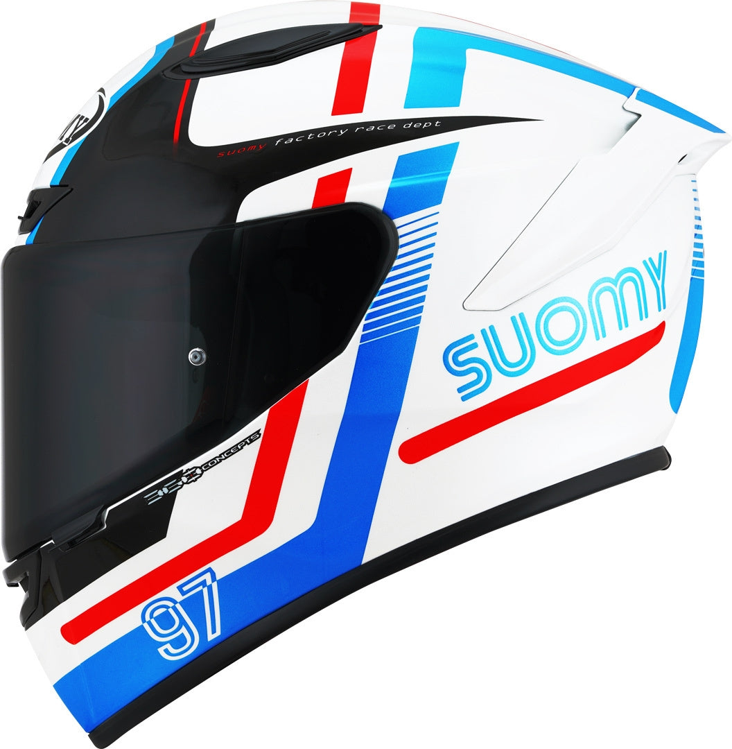 SUOMY-CASCOS TRACK-1 NINETY SEVEN WHITE/RED E06 – 3 – Maximomoto PT