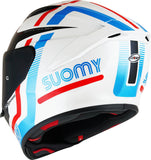 SUOMY-CASCOS TRACK-1 NINETY SEVEN WHITE/RED E06