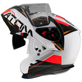CASCO MT ATOM MODULAR SV QUARK B5 ROJO PERLADO BRILLANTE V-16